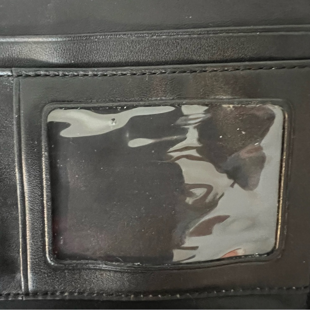 Coach Saffiano Leather Tri-Fold Checkbook Wallet - Picture 8 of 13